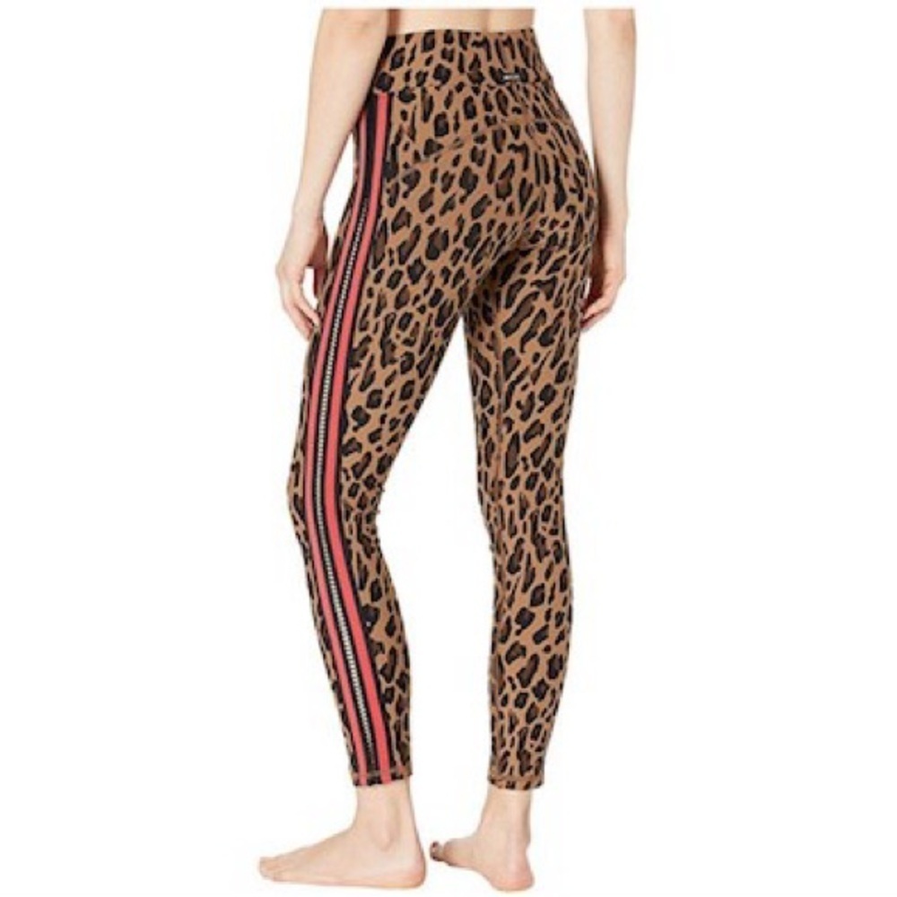 NWT Michi Leopard Print high waist athleisure comfortable Stretch Leggings S